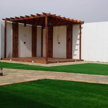 احدث تصاميم المظلات الخشبية بالرياض 2023 مظلات حدائق خشب بأشكال عصريه 